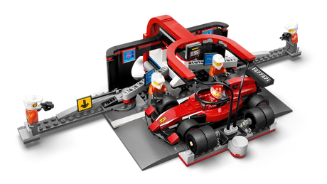 LEGO City 60443 F1 Pit Stop & Pit Crew with Ferrari Car