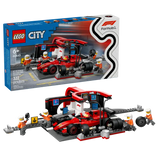 LEGO City 60443 F1 Pit Stop & Pit Crew with Ferrari Car
