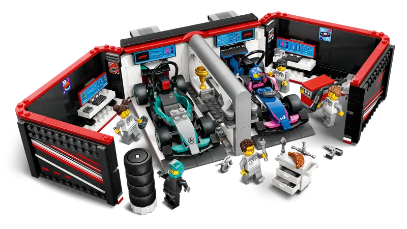 LEGO City 60444 F1 Garage & Mercedes-AMG & Alpine Cars