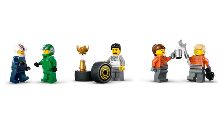 LEGO City 60445 F1 Truck with RB20 & AMR24 F1 Cars