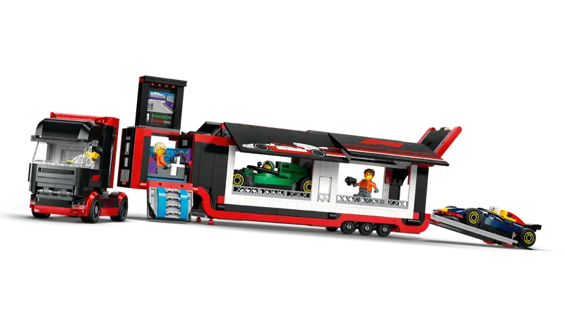 LEGO City 60445 F1 Truck with RB20 & AMR24 F1 Cars