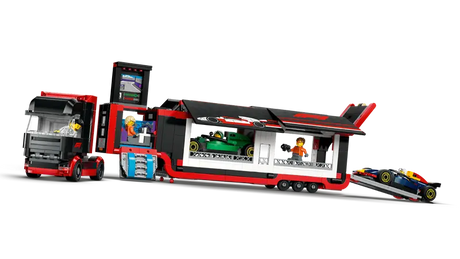 LEGO City 60445 F1 Truck with RB20 & AMR24 F1 Cars