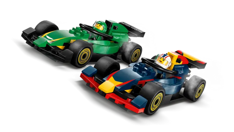 LEGO City 60445 F1 Truck with RB20 & AMR24 F1 Cars