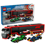 LEGO City 60445 F1 Truck with RB20 & AMR24 F1 Cars