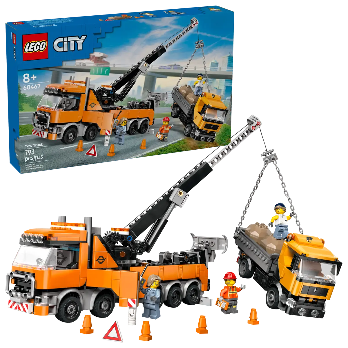 LEGO City 60467 Heavy-Duty Recovery Tow Truck with Crane