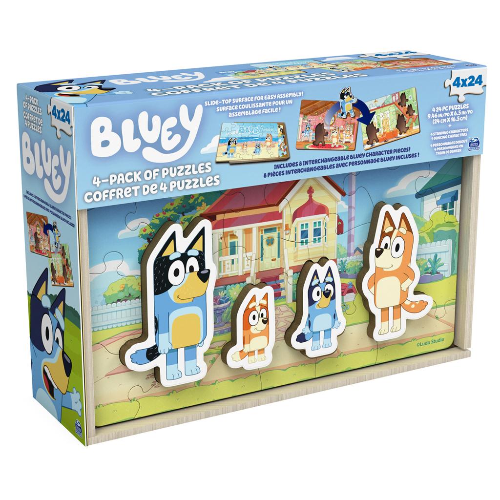 Bluey Wooden Puzzle 4 Pack