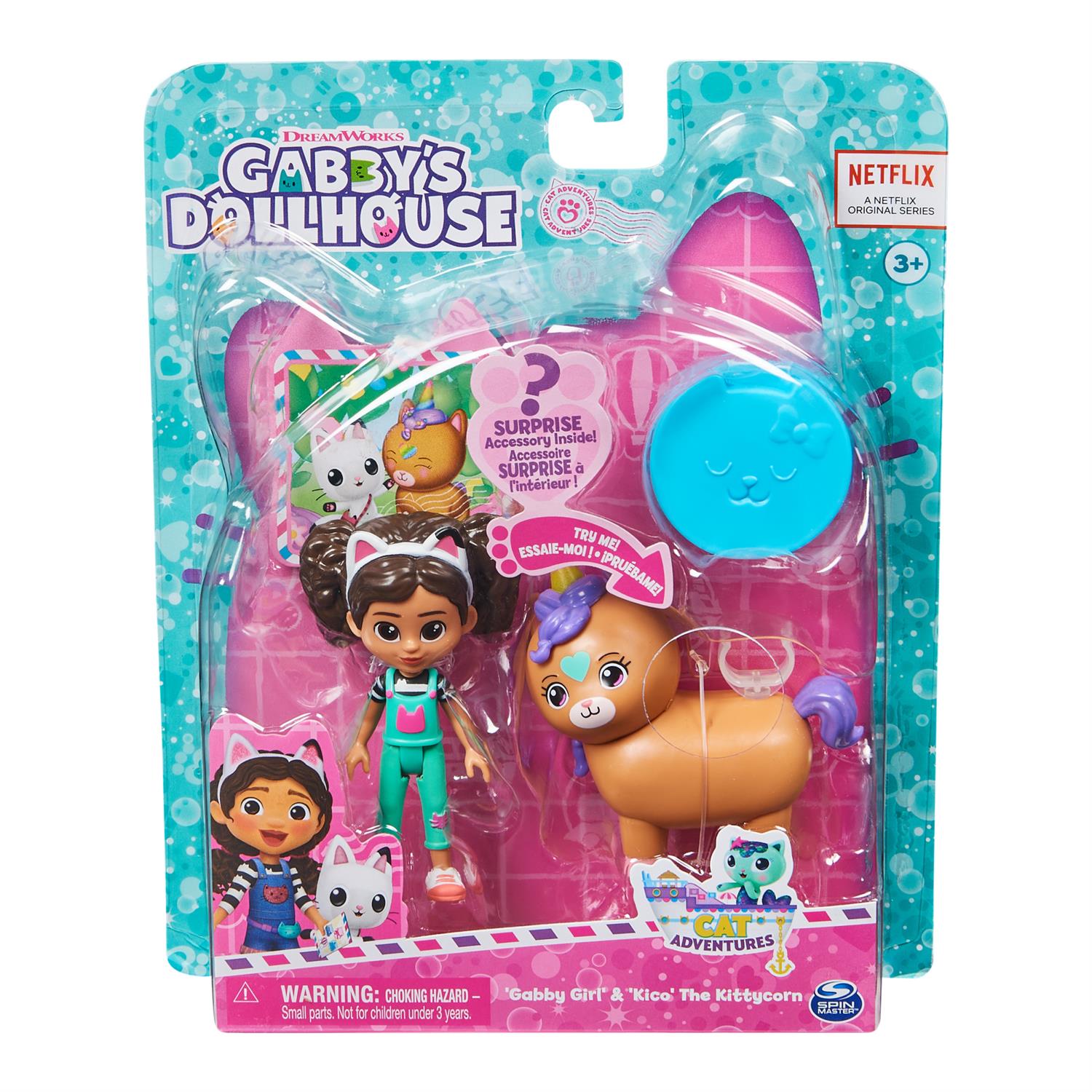 GABBY's Dollhouse 8 Gabby Doll Removable Cat Ears Netflix Toy