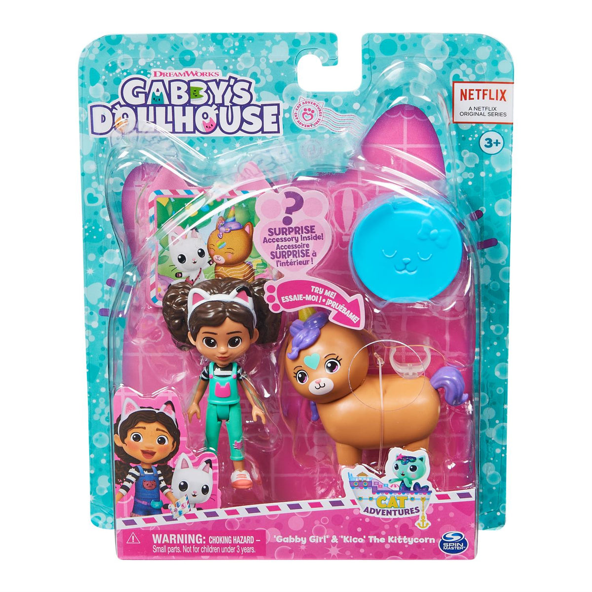Gabby's Dollhouse Gabby Girl & Kico Pack
