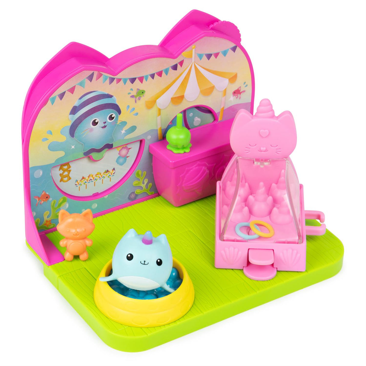 Gabby's Dollhouse Kitty Narwhal Carnival Room