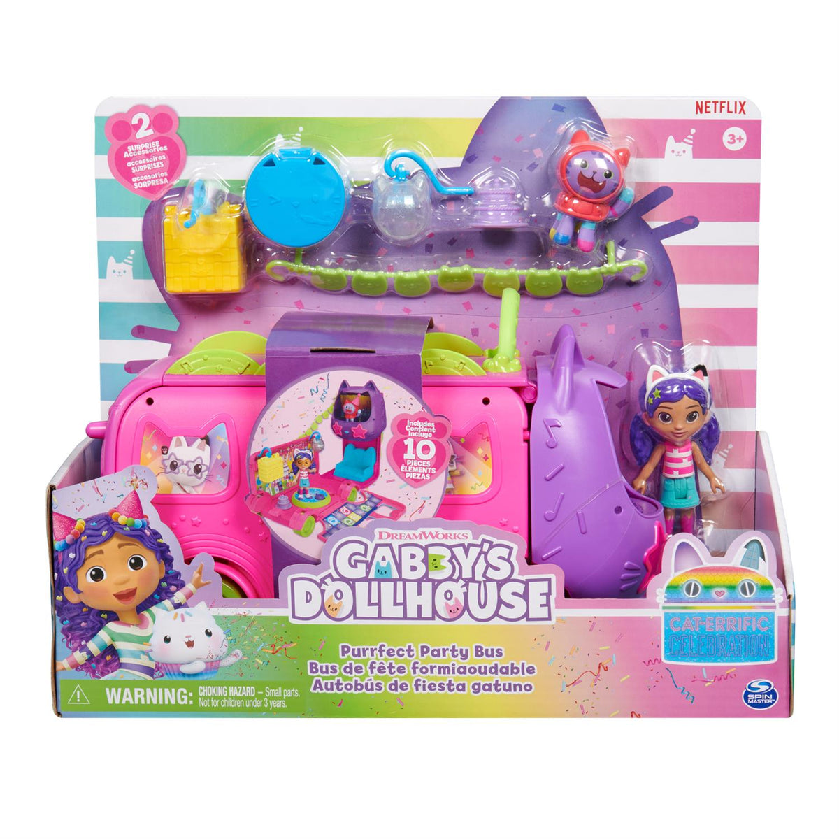 Gabby's Dollhouse Purrfect Party Bus