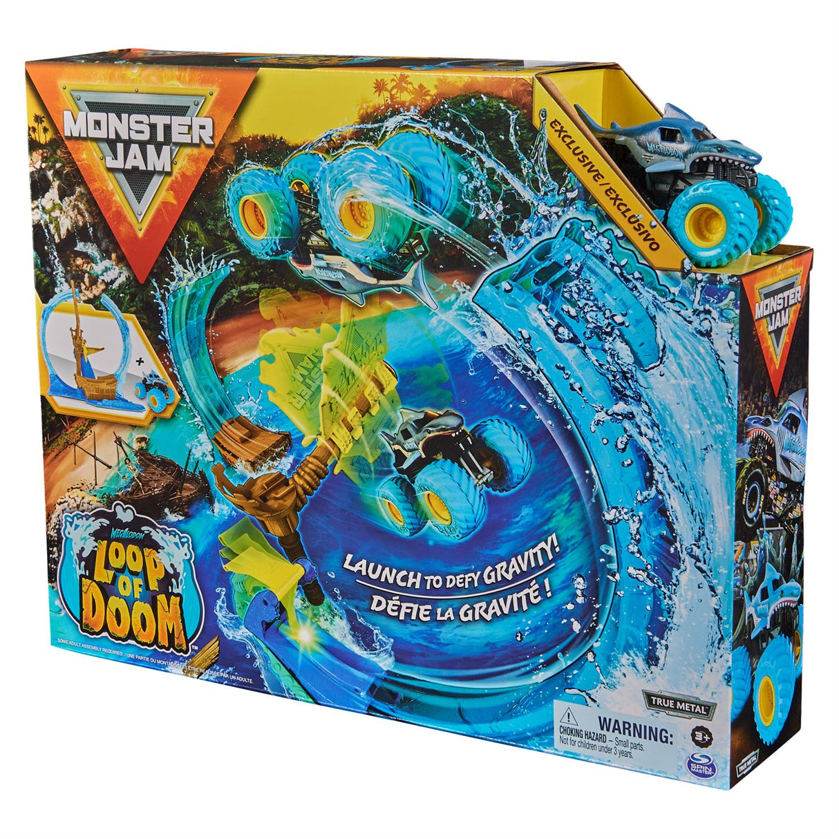 Monster Jam Megalodon Loop of Doom Stunt Playset