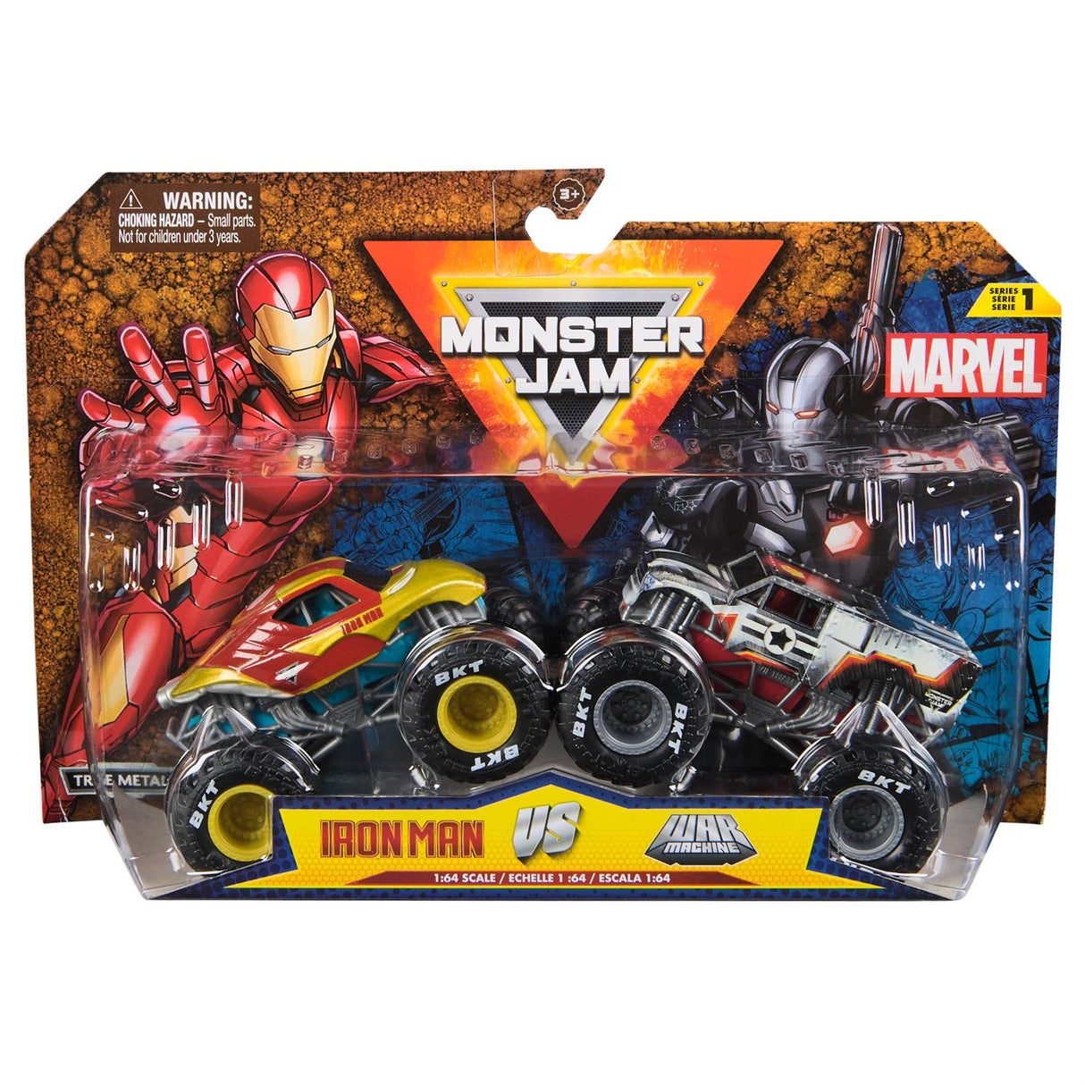 Monster Jam Marvel Die-Cast 1:64 Monster Truck 2 Pack