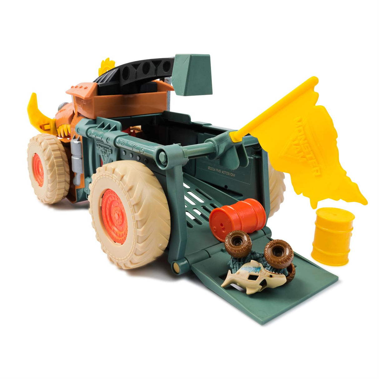Monster Jam Megalodon Mad Hog Chomper and Monster Truck