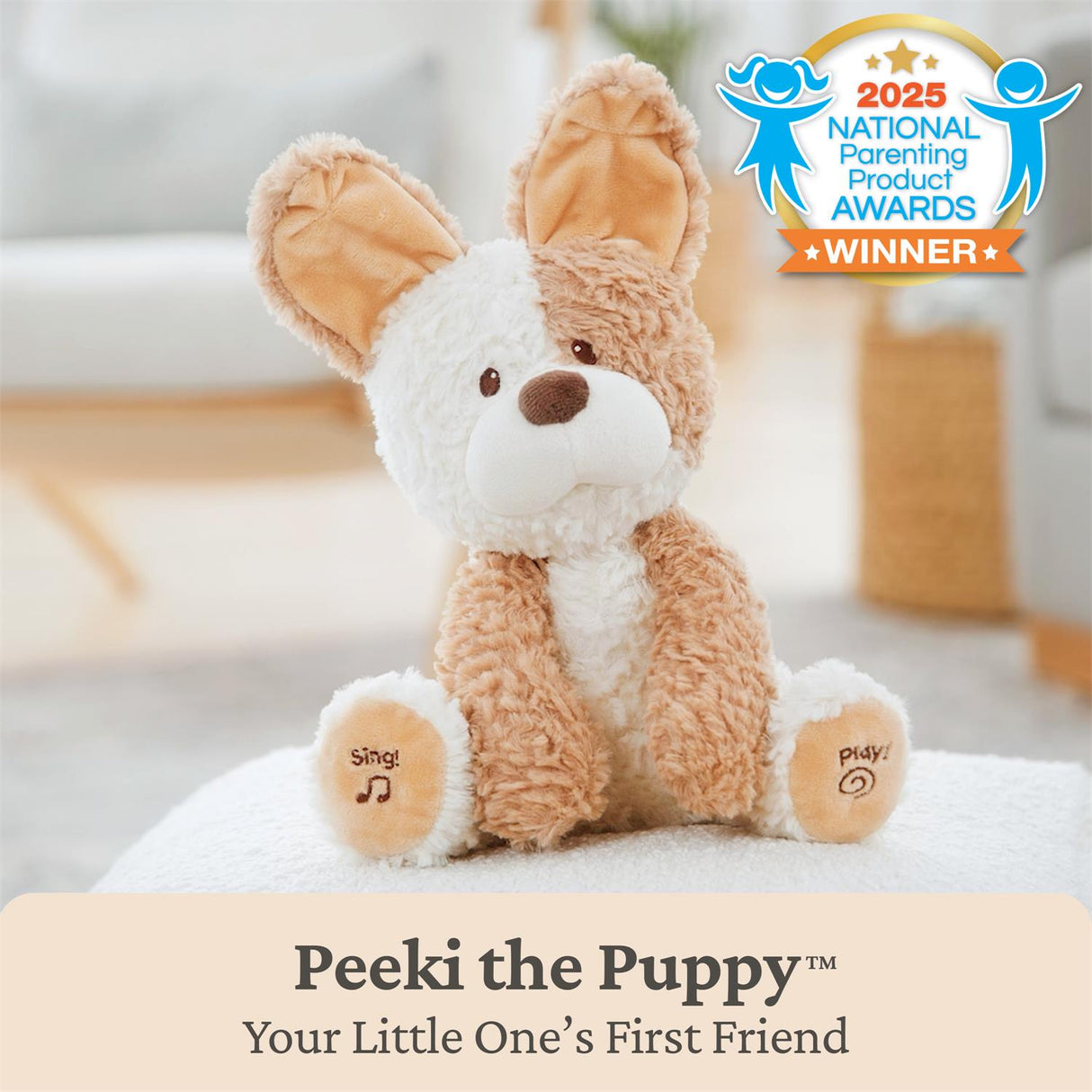 GUND Baby Peeki the Puppy
