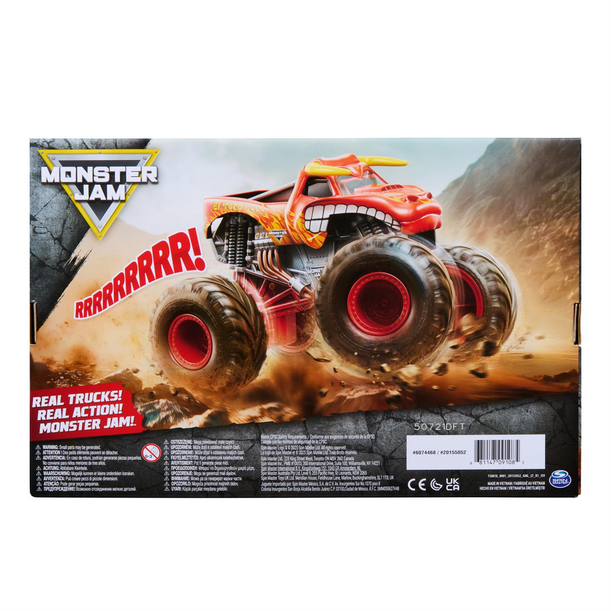 Monster Jam, Official El Toro Loco Rev N' Roar 1:15 Scale Monster Truck