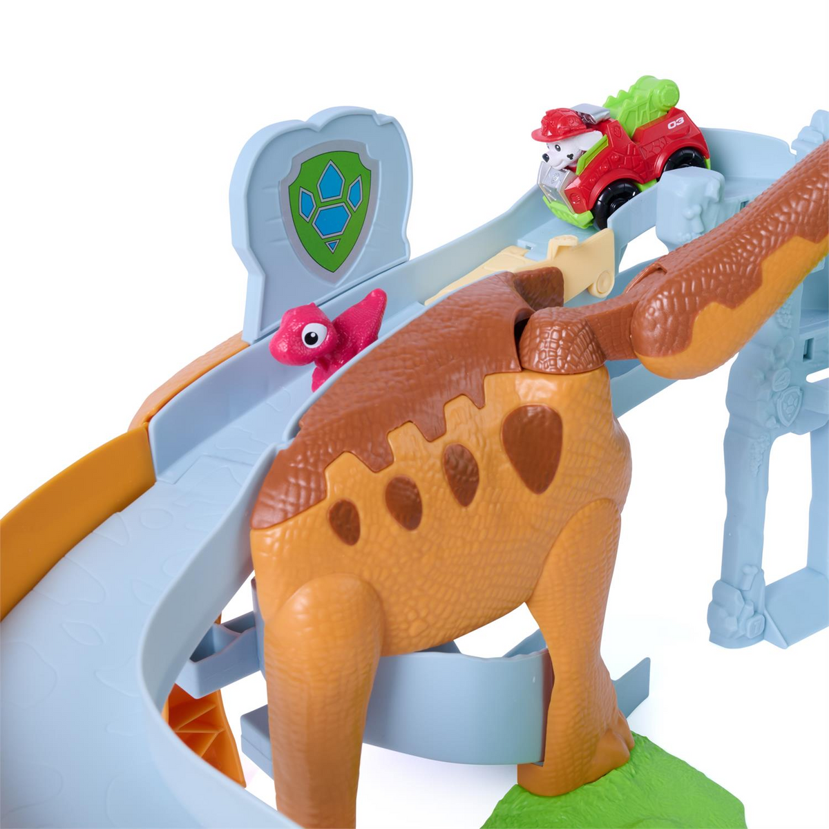 Paw Patrol: The Dino Movie, Lift & Race Dino Playset With 10-Inch Brachiosaurus
