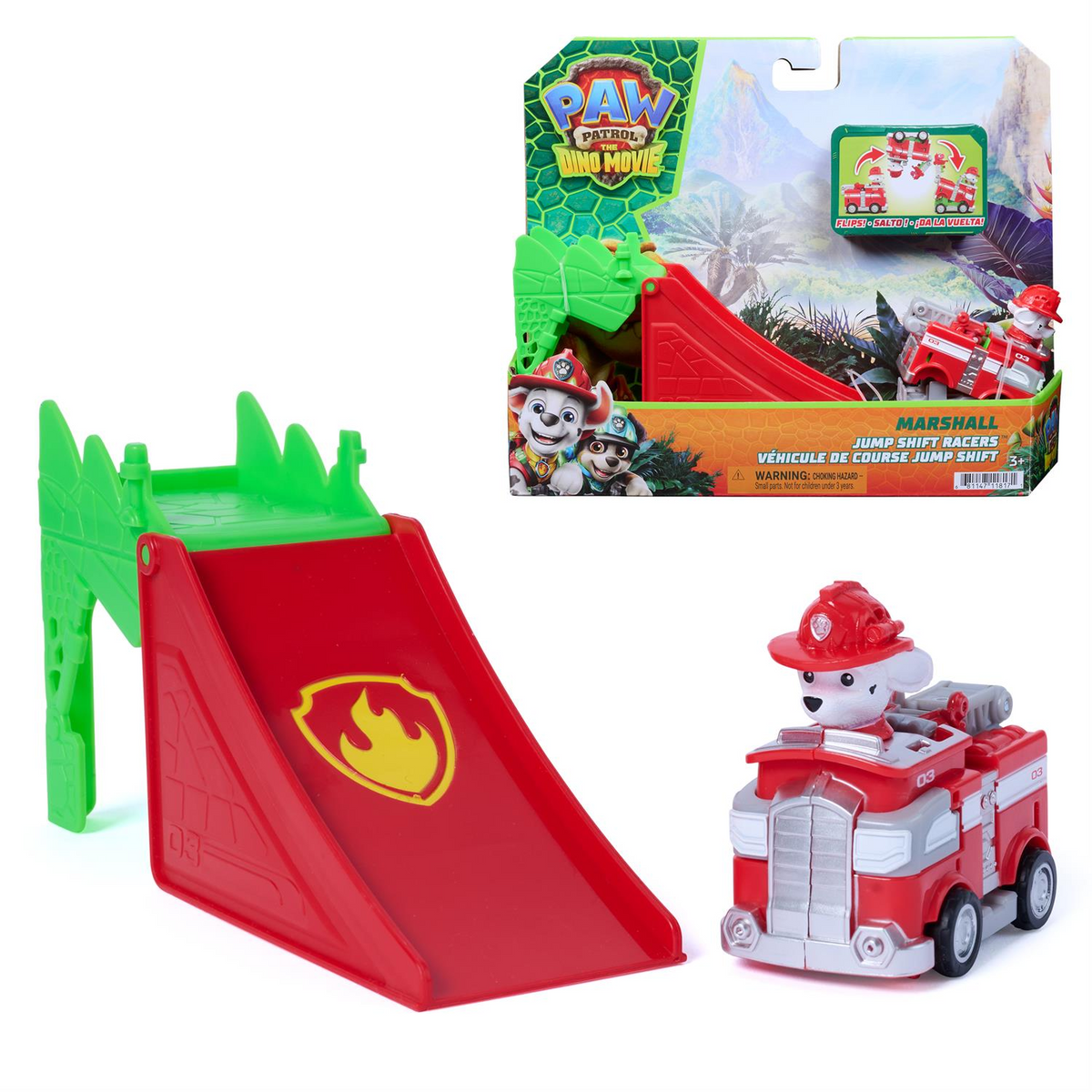 Paw Patrol: The Dino Movie, Jump Shift Racers - 1 Piece
