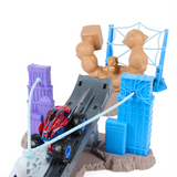 Monster Jam Spiderman Sandman City Battle Playset