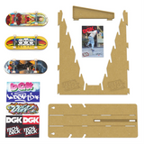 Tech Deck Fingerboard Display Stand and Skateboard Wall Mount - 1 Piece