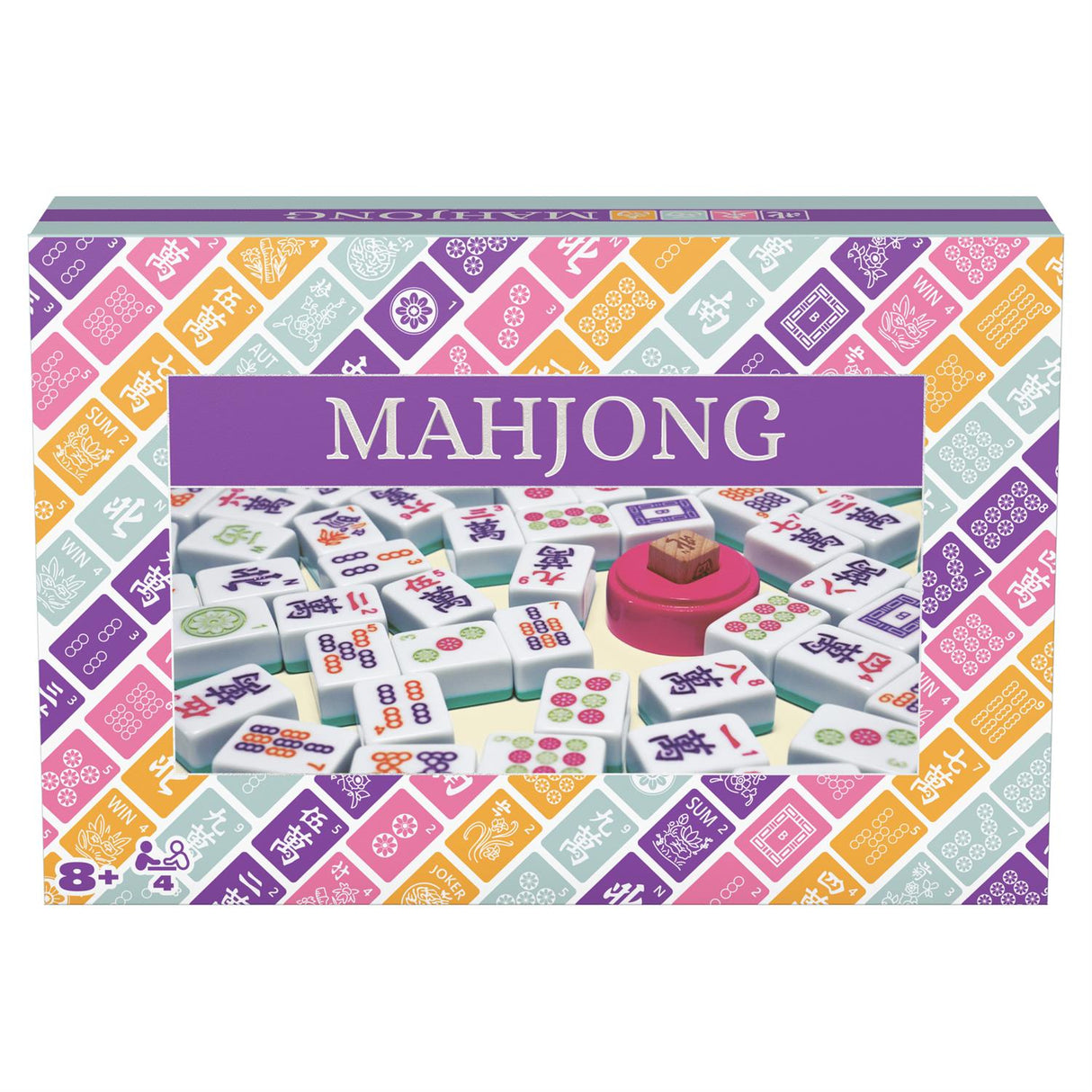 Mahjong Tile Set in Colorful Carrying Case