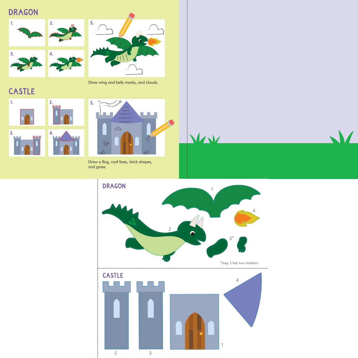 Sticker & Draw Unicorns & Friends (Create 30 Images)