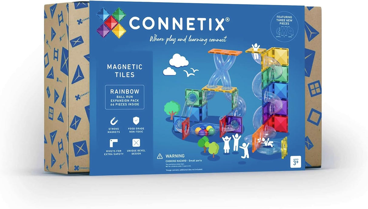 Connetix Rainbow Ball Run Expansion Pack 66 pc