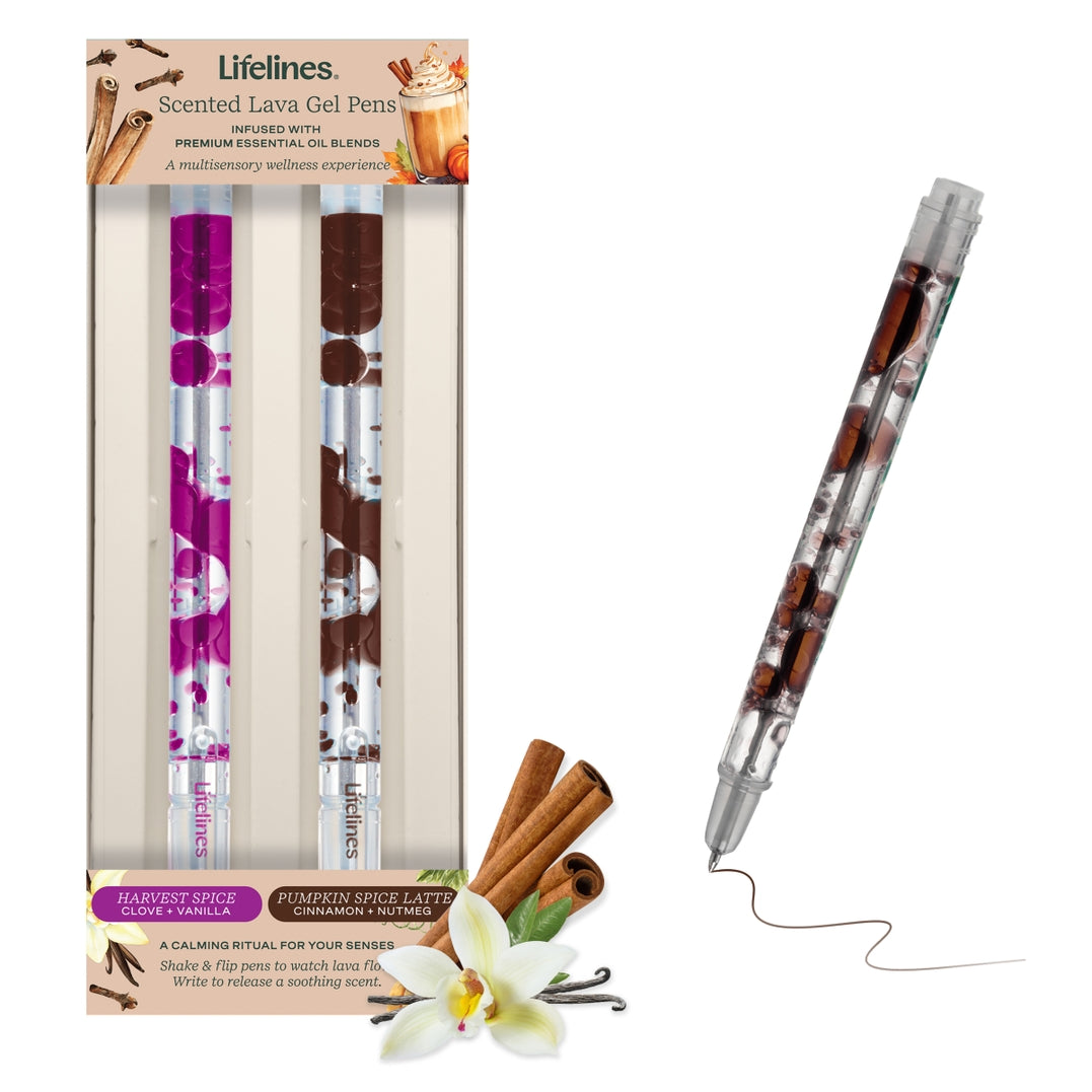Lifelines Scented Lava Pen Set Violet/Brown