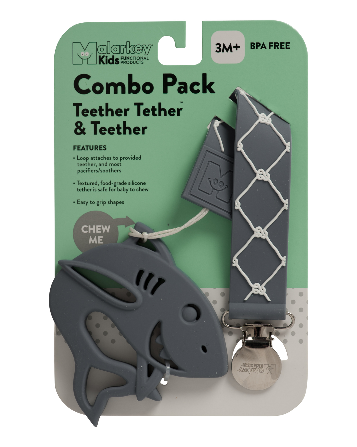 Teether Tether & Teether - Nautical & Baby Shark
