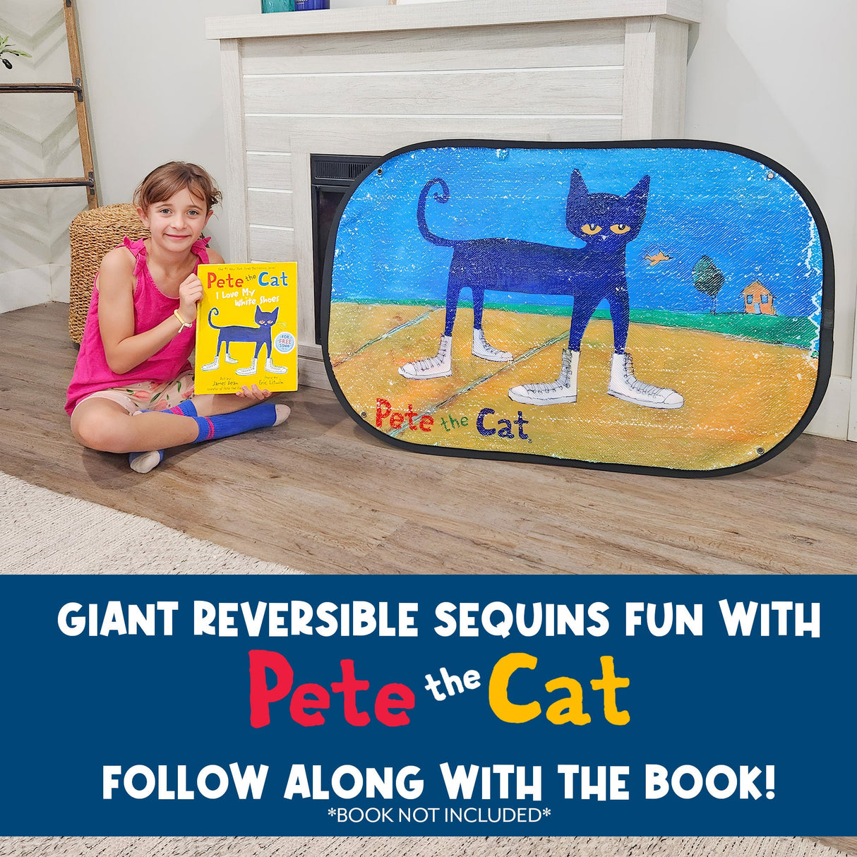 Pete the Cat: I Love My White Shoes Reversible Sequins