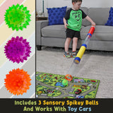 Toy Tunnel Raceway with Spikey Balls