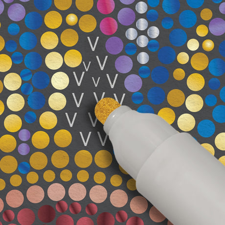 Lifelines FlowArt Dot by Dot Letter Into the Galaxy Metallic