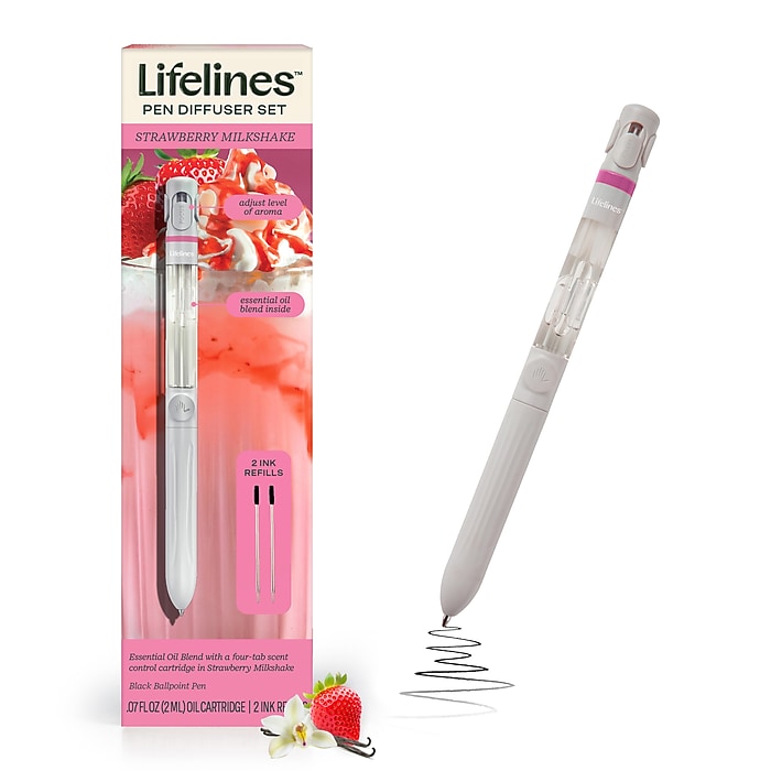 Lifelines Pen Diffuser with Essential Oil Blends - Strawberry Milkshake