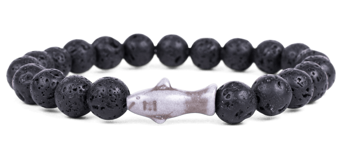 Fahlo Bracelet Shark Lava Stone