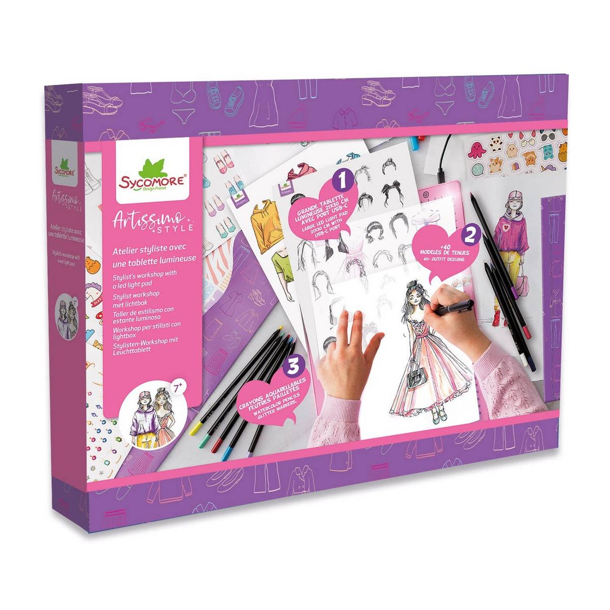 Sycomore Stylist's Workshop with LED Light Pad