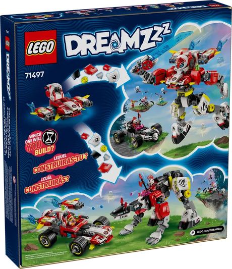LEGO Dreamzzz 71497 Coopers Tiger Mech & Zeros Hot Rod Car