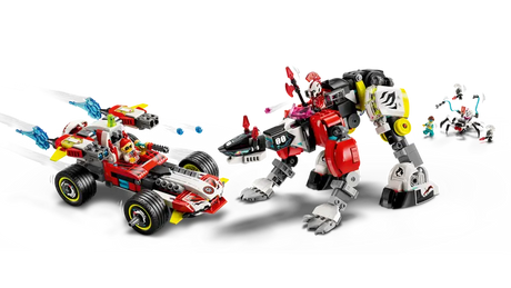 LEGO Dreamzzz 71497 Coopers Tiger Mech & Zeros Hot Rod Car