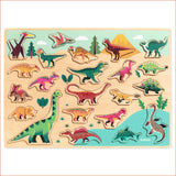 Djeco Wooden Puzzles Puzzlo Dino