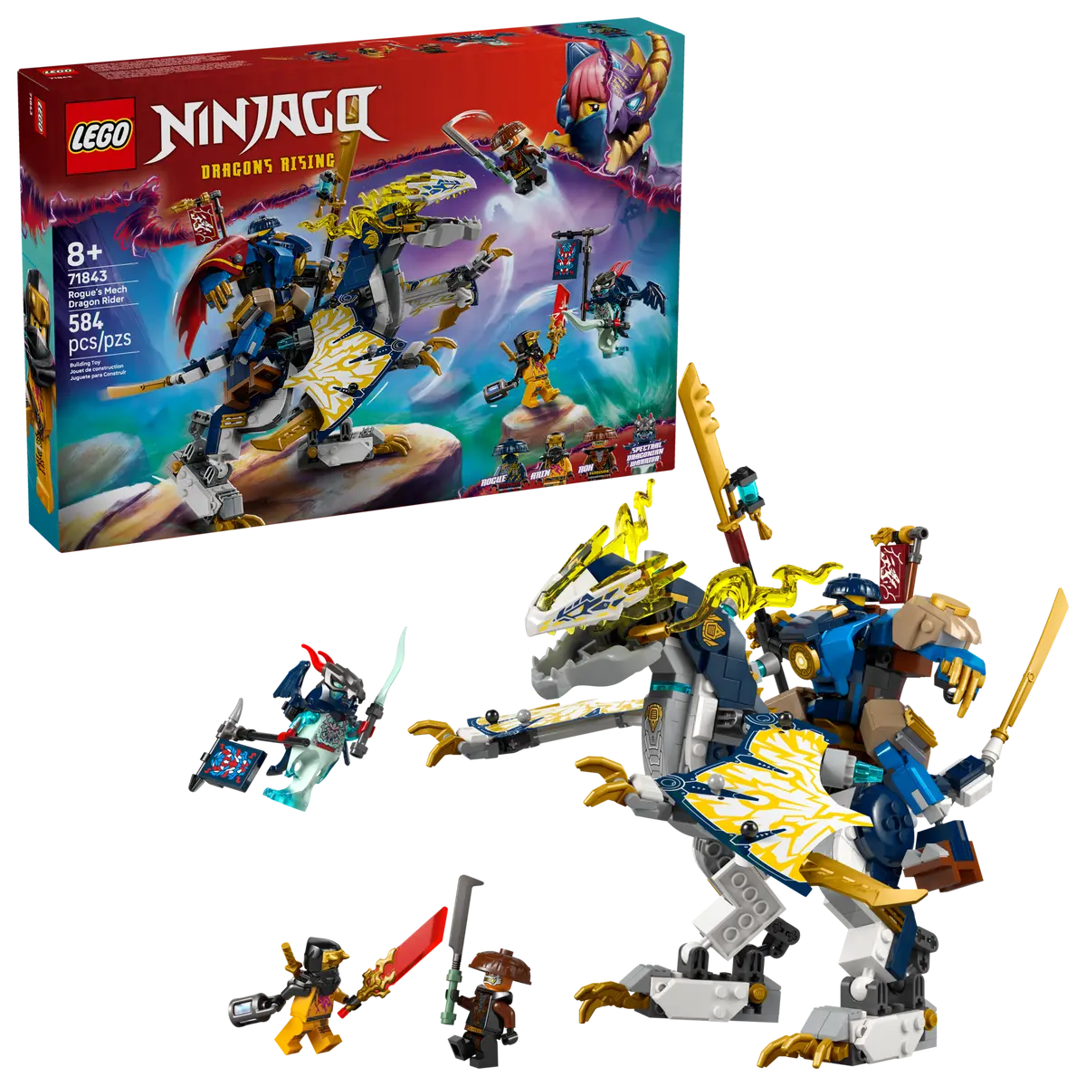 LEGO Ninjago 71843 Rogues Mech Dragon Rider