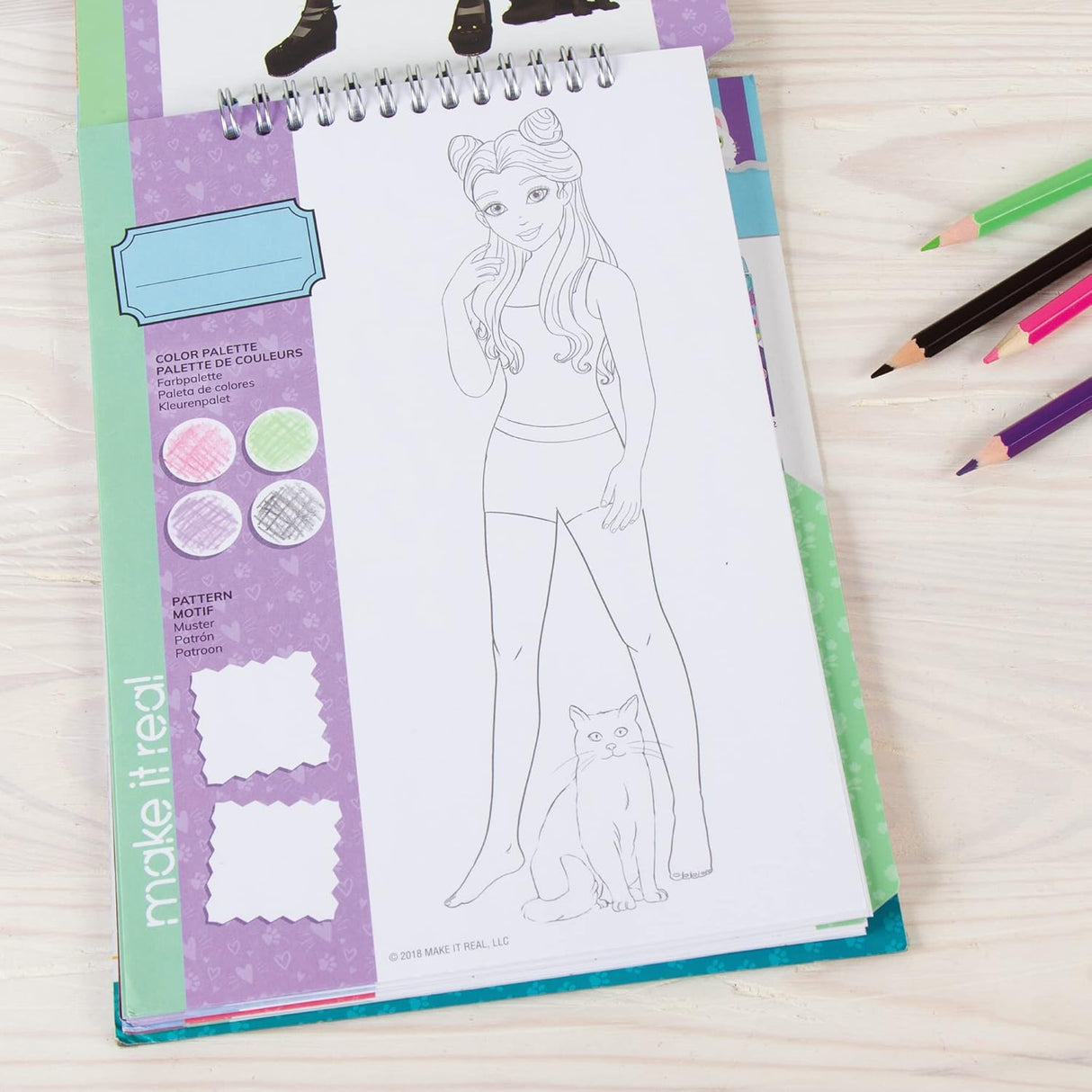 Fashion Design Sketchbook: Pretty Kitty