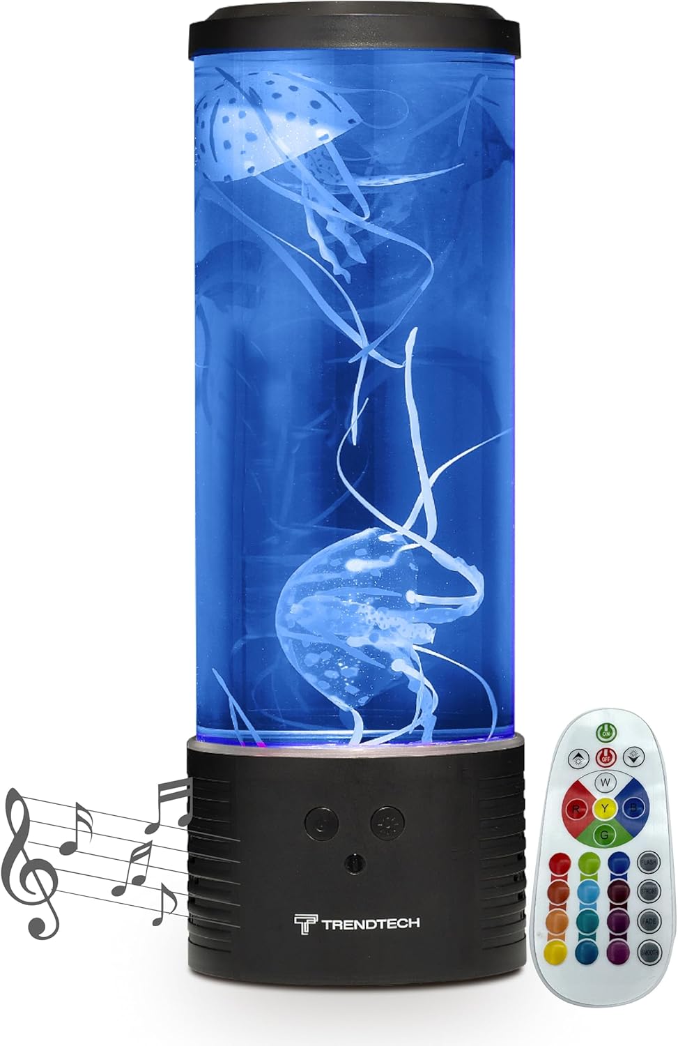 Jellyfish Lamp w/ Bluetooth Speaker Black 14"