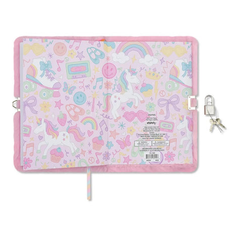 Unicorn Kisses Lock and Key Journal