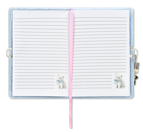 Pretty Kitty Lock and Key Journal