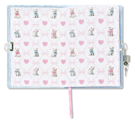 Pretty Kitty Lock and Key Journal
