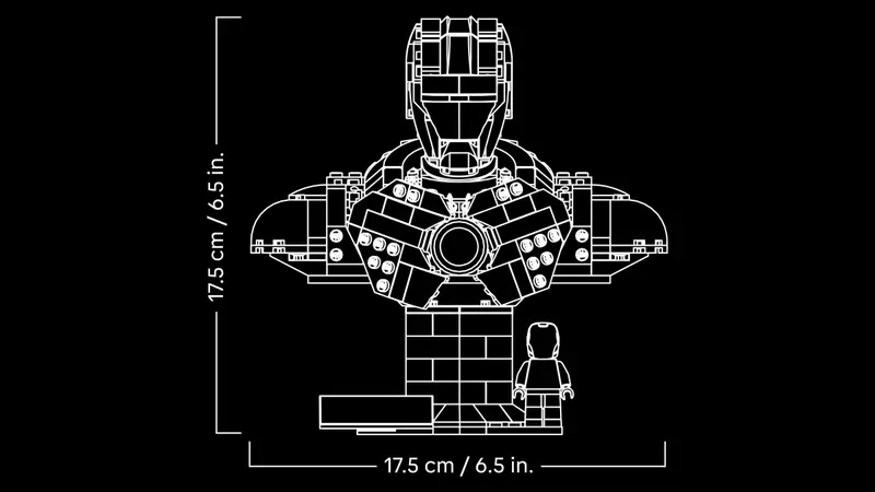 LEGO Super Hero 76327 Iron Man MK4 Bust