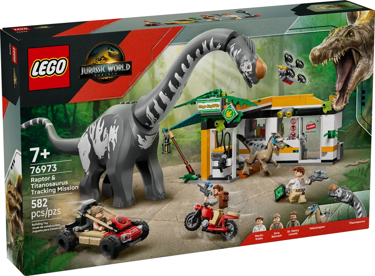 LEGO Jurassic 76973 Raptor & Titanosaurus Tracking Mission