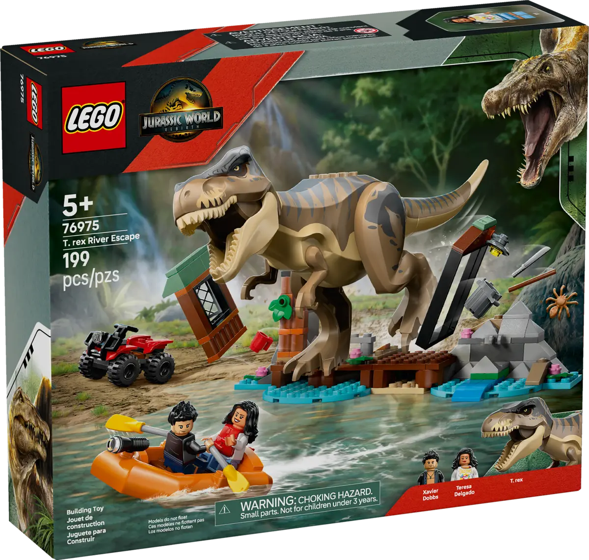 LEGO Jurassic 76975 T. rex River Escape