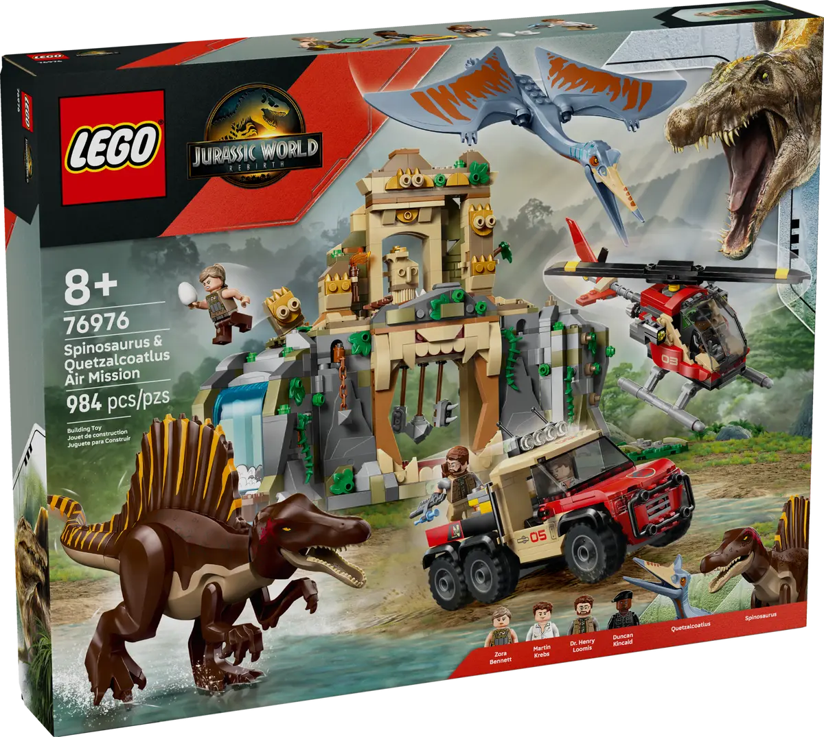 LEGO Jurassic 76976 Spinosaurus & Quetzalcoatlus Air Mission