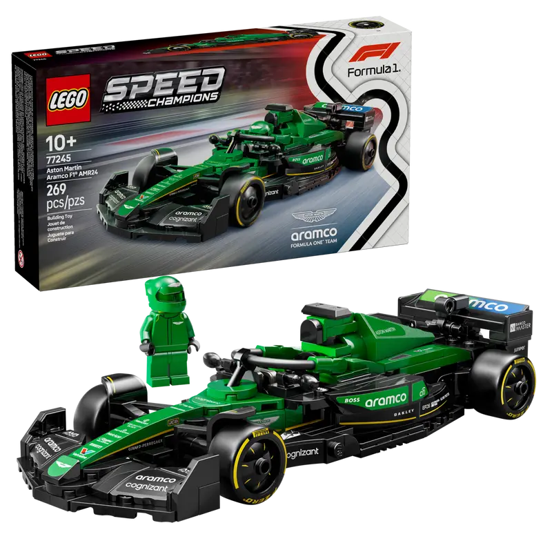 LEGO Speed 77245 Aston Martin Aramaco F1 AMR24 Race Car