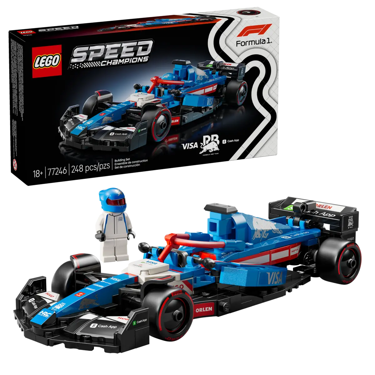 LEGO Speed 77246 Visa Cash App RB VCARB 01 F1 Race Car