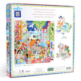 Marketplace in France 1000 Piece Puzzle